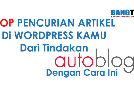 Cara Mencegah Pencurian Artikel AutoBlog WordPress